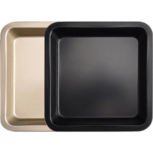 1Pcs Square Non-stick Baking Pan 7"/8" Home Baking Pan Square Cheese Pizza Biscuit Cake Baking Mold