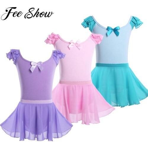 2Pcs Gymnastics Leotard for Girls Ballet Dress Kids Leotard Dance Wear Costumes Ballet Leotards for Girl Ballerina Clothes