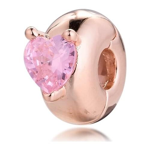 2021 Clip Beads Valentines Day Gift Jewelry Making Fashion Round 100% Real Silver 925 Bracelets Women Jewelry DIY Charm