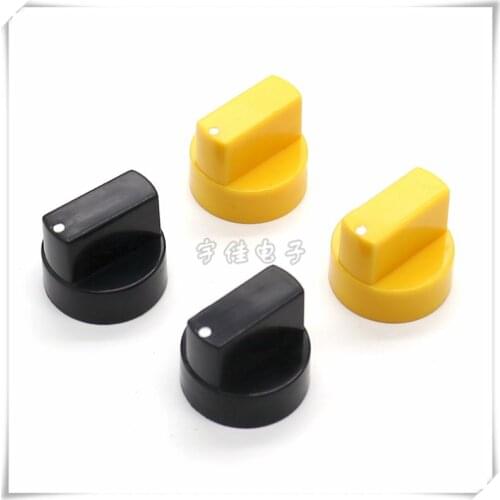 5 Piece 20.8*17.5MM half shaft plastic knob potentiometer rotary encoder volume switch knob suitable for D axis 6MM
