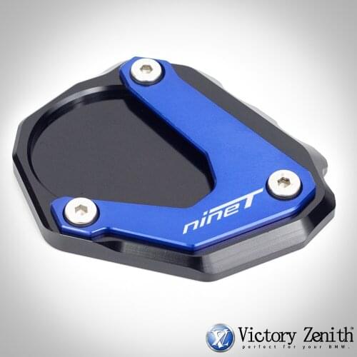 For BMW RnineT 2014 2015 2016 R nineT Rnine T Motorcycle Accessories CNC Kickstand Foot Side Stand Extension Pad Support Plate