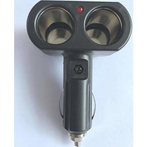 100pcs Dual cigarette lighter Socket car Lighter Charger Socket Splitter 12V Double Dual Adapter Splitter