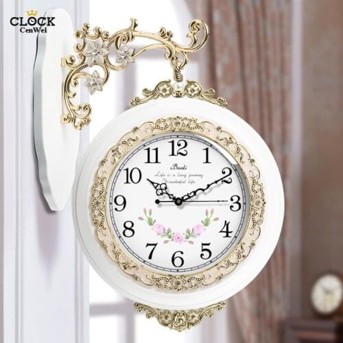 European Double-sided Hidden Stash Wall Clock Modern Design Wall Watch Mechanism Mute Simple Clocks Pow Patrol Minimalist 5ZB299
