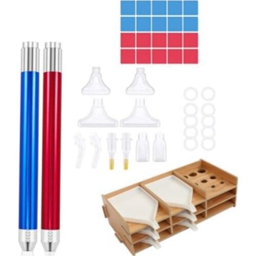 Diamond Painting Tool, 5D Diamond Painting Tray Organizer and LED Painting Pens Kit,for Diamond Paint Nail Art DIY Craft