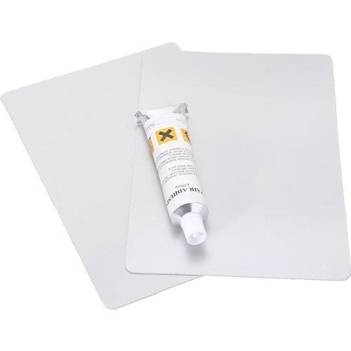 2Pcs Gray PVC 20*13cm Repair Patches Adhesive Pads With Glue For Inflatable Boat Raft Repair Material Assault Boat Accessories