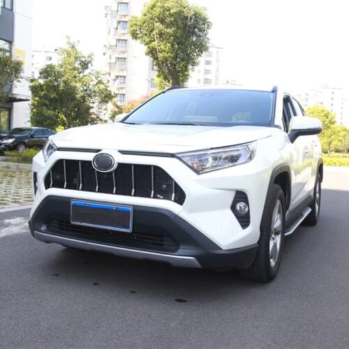 Body Kit Front Bumper Cover Reftting Grill Accessories ABS Material Racing Grille For Toyota RAV4 2019 2020