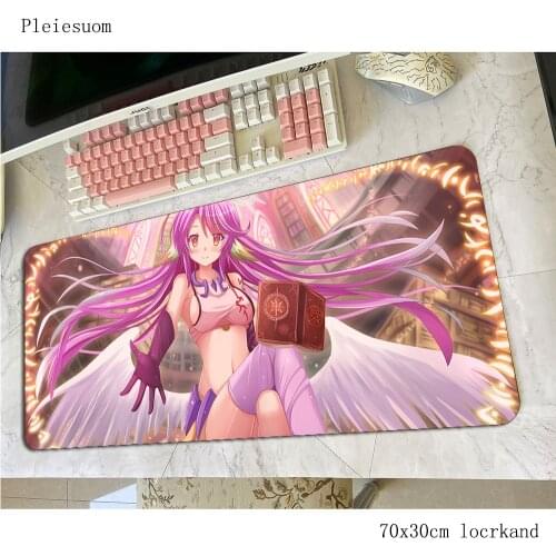 No Game No Life mouse pad gamer 700x300x4mm gaming mousepad pc notbook desk mat wrist rest padmouse games gamer mats gamepad