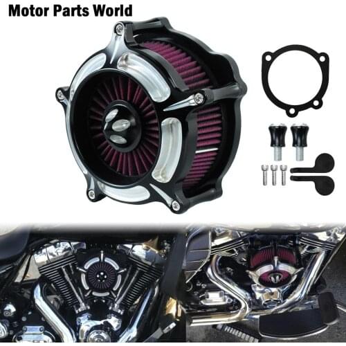 Motorcycle CNC Red Air Cleaner Air Filter For Harley Sportster XL883 1200 Touring Street Glide Road Glide Dyna Fatboy Softail