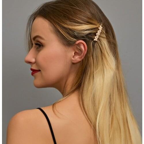 Golden Silver Plated Butterfly Fashion Woman Hair Accessories Hair Clip Geometric Alloy Barrette Girls Headwear