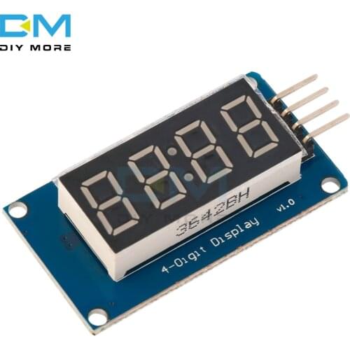 0.36 Inch TM1637 LED Display Module 7 Segment 4 Bits Clock RED Anode Digital Tube Four Serial Driver Board Pack For Arduino