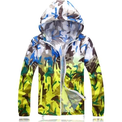 Mens Army Outwear Ultralight Breathable Coats Quick Dry Men Windbreaker Skin Jackets Summer Sunscreen Camouflage