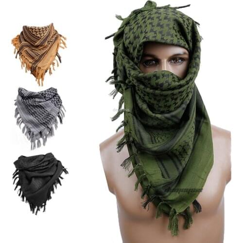 Soft Tactical Scarf Men Women Army Square Turban Shawl Military Airsoft Paintball Sports Desert Scarf Outdoor Hiking Scarves