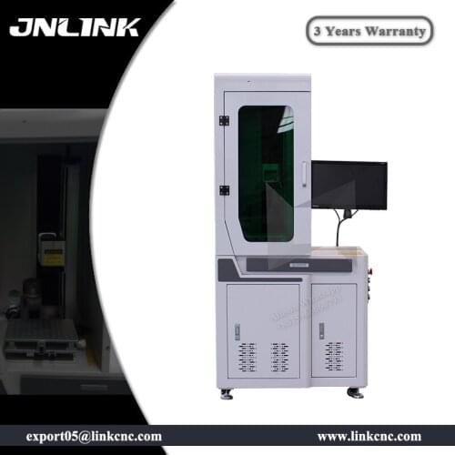 Desk model fiber laser marking machine with protect cover for metal and nonmetal