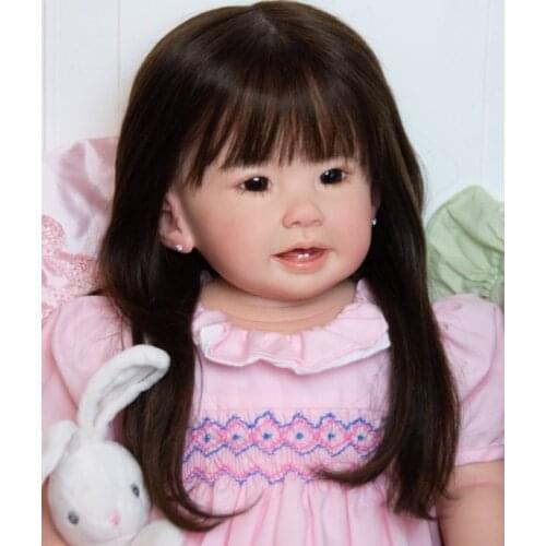 NPK 28Inch Teegan Reborn Doll kit Lifelike Fresh color vinyl Unfinished Doll parts