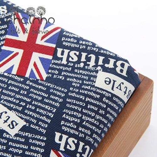 Upholstery Canvas Fabric Cotton Duck Fabric For Home Decrotion DIY Handmade Cushion Material Flag Series 50cmx150cm
