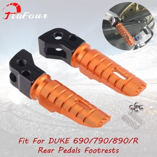 Fit 890 DUKE dukeR 2020 For For KTM 690 DUKE/R 2012-2017 790 DUKE/R 2018-2020 Rear Passenger Foot Peg Footrests