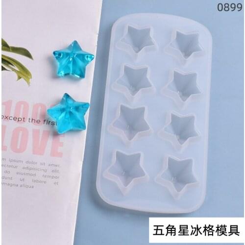 Crystal Five-point Star Silicone Mold For DIY Resin Jewelry Pendants Casting Epoxy Resin Mold Jewelry Making Accessaries Tools