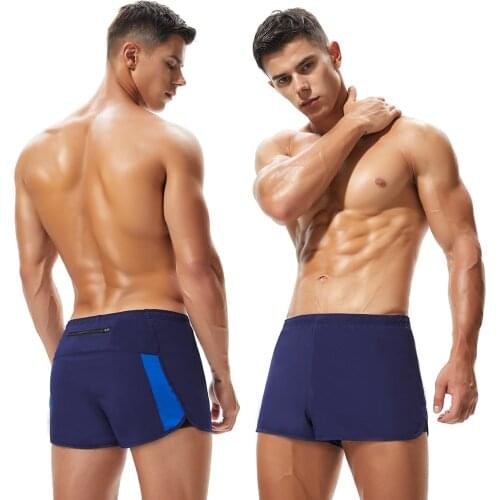Men Fitness Shorts Marathon 2 in 1 Shorts Man Soft Polyester Running Short Plus Size Workout Sportswear Gay Dark Blue Breeches