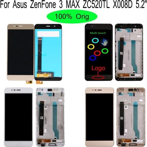 Shyueda 100% Orig A+5.2" For Asus ZenFone 3 MAX ZC520TL X008D LCD Display Touch Screen Digitizer Assembly Parts
