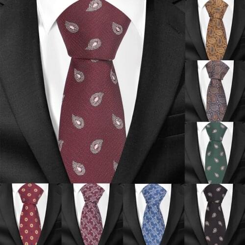 Skinny Paisley Neckties For Men Jacquard Woven Classic Suits Ties Slim Groom Neck Tie Gravatas Slim Corbata Vestidos Men Tie