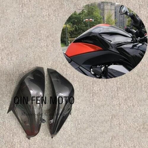 Carbon Fiber Paint Gas Tank Side Cover Panel Trim Fairing Cowl Fit For Kawasaki Z800 2013-2016