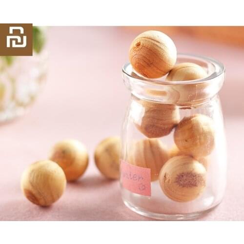 Youpin Natural incense wood ball camphor ball incense wood ball for wardrobe drawer car Mosquito and insect repellent
