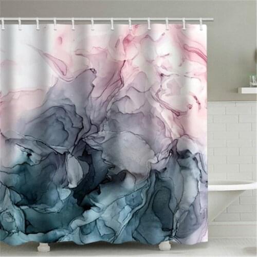 Fantasy Marble Stripe Pattern Shower Curtains Waterproof Polyester Fabric Bathroom Curtains For Home Decor