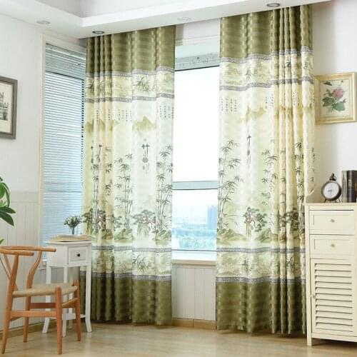 1pcs Thin Pastoral Style Home Bedroom Living Room Balcony Wedding Room Rental Room Dustproof Shade Curtain Fabric 2021 F8311