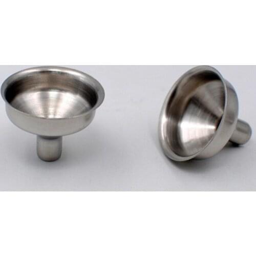 2Pcs Mini Stainless Steel Bar Wine Flask Funnel Small Mouth Funnels for Filling Hip Flask Beer Liquid Bar Tools Pot Wine Filler