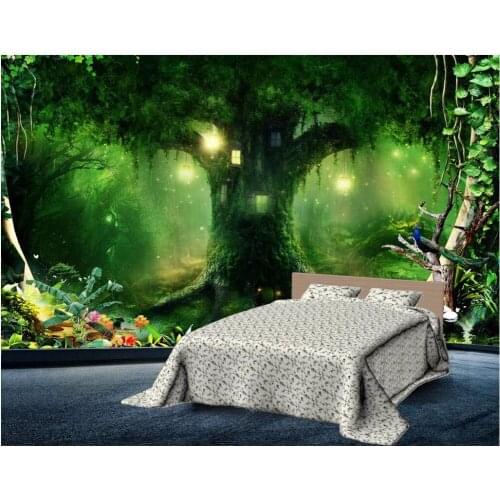 Custom mural photo 3d room wallpaper Beautiful new atmosphere forest large wall 3d wall murals wallpaper for walls 3 d