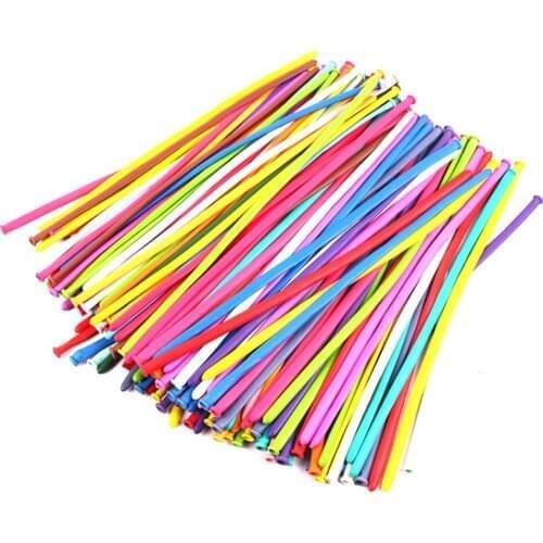 50Pcs Long Magic Balloon Weaving Balloon DIY Birthday Party Decoration Balloon Color Wedding Ceremony Decorations