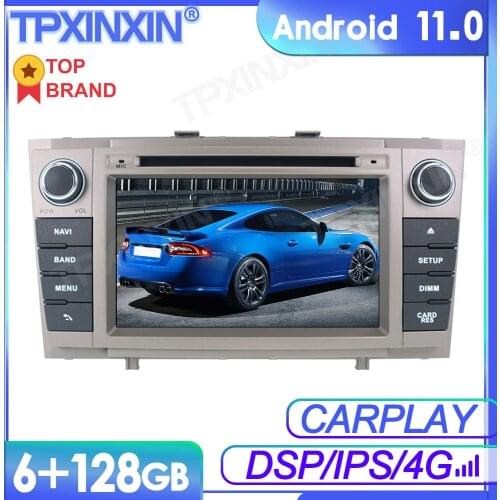 6+128G Android11 For Toyota Avensis T27 2009-2015 Car Multimedia Player GPS Navi Audio Stereo Screen DVD Head Unit Tape Recorder
