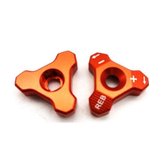 6061-T6 Aluminum Orange 48mm Front Shock Absorber Fork Knob Adjuster Bolt For 48mm Forks