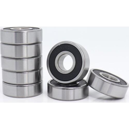 6201RS Bearing ABEC-3 (8 PCS) 12x32x10 mm Deep Groove 6201-2RS Ball Bearings 6201RZ 180201 RZ RS 6201 2RS EMQ Quality