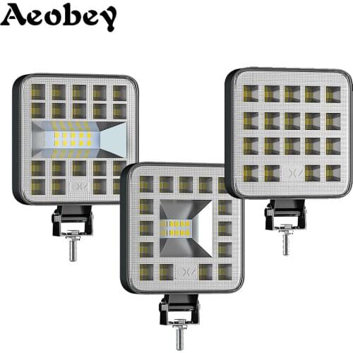 Aeobey 57W 69W 87W Led Working Light Bar Car 4x4 Work Bar Offroad SUV ATV Tractor Boat Trucks Excavator 12V 24V Led Work Light