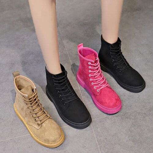 Lace Martin boots female summer British wind boots spring and autumn womens shoes motorcycle boots