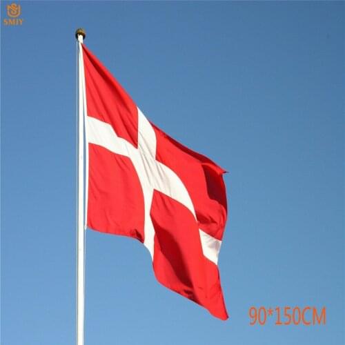 Denmark High Quality Polyester Fabric Home Decoration / Festival Event Banner European Painted Country Flag