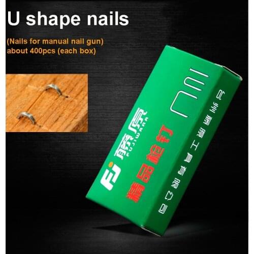 FUJIWARA Manual Nail Gun Special Nail U-shap Nails