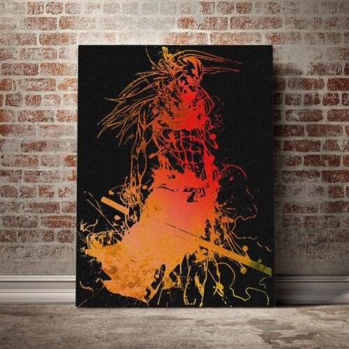 Ichigo kurosaki Fanart Manga poster Canvas Wall Art Decoration prints for living Kid Children room Home bedroom decor painting