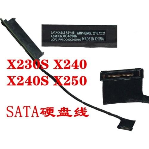 HDD Cable For Lenovo THINKPAD X230 X230S X240 X240S X250 laptop SATA Hard Drive SSD HDD Adapter wire 04X0864 04X0865 DC02C003H00