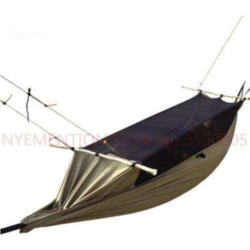 Camping hiking outdoor multifunctional portable ground anti mosquito insects wear tear tent wear-resisting hammock 1pcs