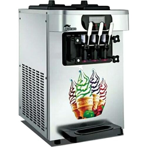 Commercial Stainless Steel Ice Cream Machine New Design Small Soft Ice Cream Automatic Molding Machine 1700W