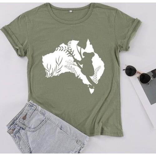 Cute Koala Funny Graphic Fashion Plus Size Women Tshirt Cotton Streetwear Short Sleeve Top Tees Casual O Neck Unisex T Shirts
