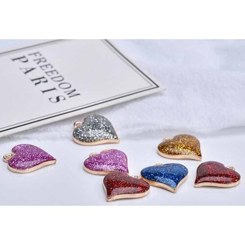 Min order 50pcs/lot handmade sweet heart shape alloy floating locket charms diy jewelry earrings pendants accessory