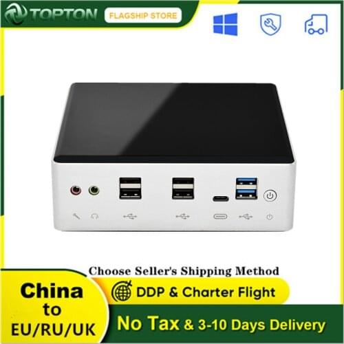 10th Gen Mini PC Intel i7 8550U i5 8250U 4 Core 8 Threads 2*DDR4 2*Lans M.2 NVMe NUC Computer Win10 Pro Linux WiFi USB-C DP HDMI