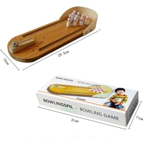 Mini Bowling Education Board Game ,High Quality Wooden ,Funny Game With Children/Family/Friends