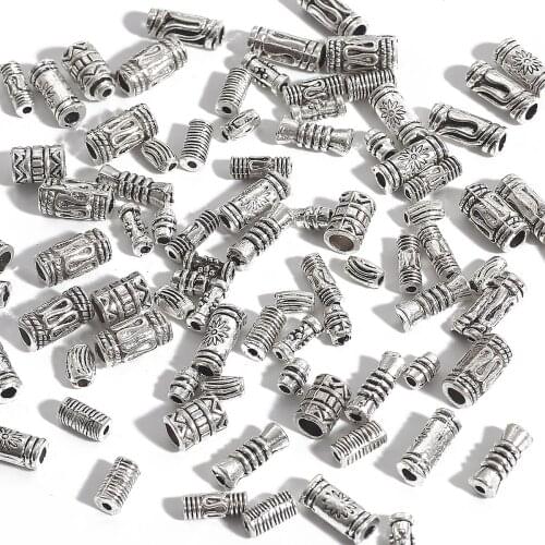 10Pcs 10-30mm Ancient Silver Plated 3-6Holes Charms Pendant Connector Supplies DIY For Necklace Earrings Making Accessories