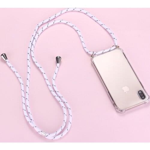 Strap Cord Chain Phone Travel Necklace Lanyard Mobile Phone Case for Carry Cover to Hang For iPhone 11 Pro XS Max XR X 8Plus