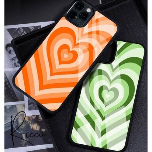 Latte corlorful Love Coffee Heart Phone Case Rubber for iPhone 12 11 Pro Max XS 8 7 6 6S Plus X 5S SE 2020 XR 12 Mini case