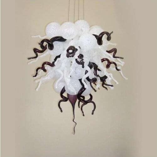 Custom Made Hand Blown Glass Chandelier Light Art Deco Glass Pendant Lamps Chihuly Style Modern Chandelier with LED Bulbs